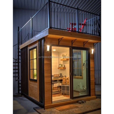 Wall 50mm Wave Sandwich Panel Hotel Pop-up Container Coffee Restaurant Bar Cafe Kiosk Booth with Steel Prefabricated House