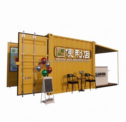 Customized Color Easily Installation Prefab Houses 10 ft Flat Pack Living Containers for Dining within Modular Homes