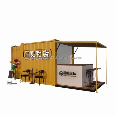 Customized Color Easily Installation Prefab Houses 10 ft Flat Pack Living Containers for Dining within Modular Homes