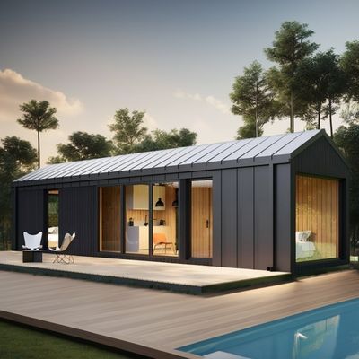 Modern Design Prefabricated Container Swimming Pool Made of Galvanized Steel Square Tubes for Outdoor Vacations Hotels Parties or Office