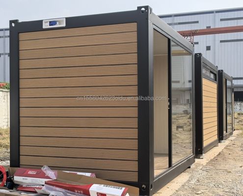 Customized Color Prefabricated Mobile Office Living Store Container Home Office Containers 10ft with Steel Material