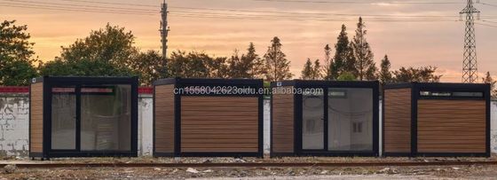 Customized Color Prefabricated Mobile Office Living Store Container Home Office Containers 10ft with Steel Material