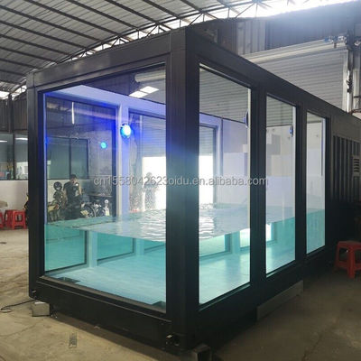 Luxary Custom Made Movable Prefab Modular Container Swimming Pool for Garden and Hotel