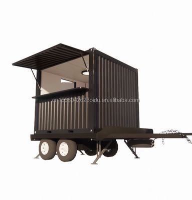 Folding Container 10ft Pop-up Mobile Home Trailer for Modern Tiny Custom Prefab Bar Camping House on Wheels Trailer