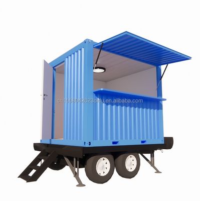Folding Container 10ft Pop-up Mobile Home Trailer for Modern Tiny Custom Prefab Bar Camping House on Wheels Trailer