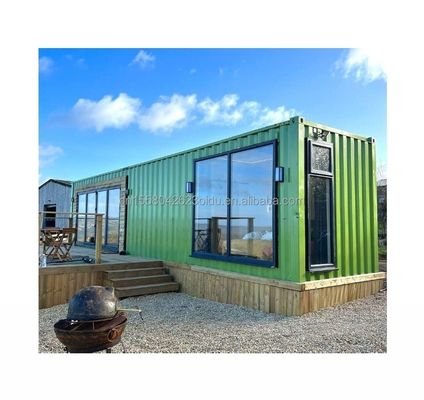 50/75/100mm Wave Sandwich Panel Wall Customizable Design 40ft Modified Shipping Container House for Living or Vacation