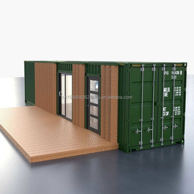 50/75/100mm Wave Sandwich Panel Wall Customizable Design 40ft Modified Shipping Container House for Living or Vacation