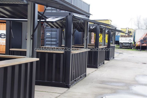 Aluminum Alloy Windows Mini Pop-up Shop Container Coffee Shop Bar Fast-food Restaurant Convenience Store Kiosk Booth 10ft