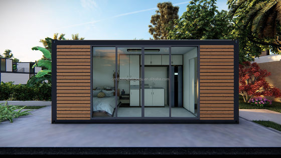 Prefabricated Modular Container Wooden Houses Container Flat Packaging Removable Luxury House 20ft Coffee Shop Modern