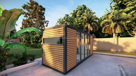 Prefabricated Modular Container Wooden Houses Container Flat Packaging Removable Luxury House 20ft Coffee Shop Modern