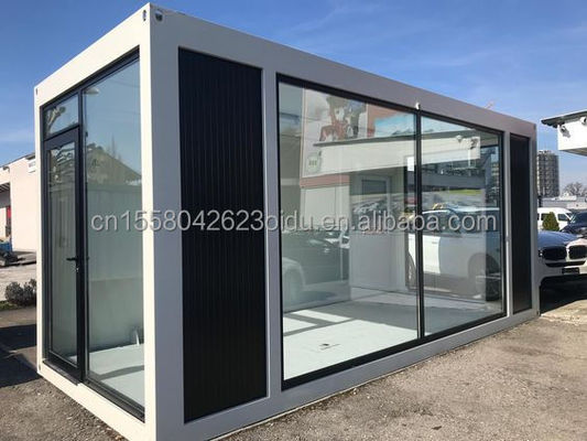 Wall 75mm Garden Working House Barbecue Bar 20ft Flat Packaging Container Mobile House for Family Modern Design Style