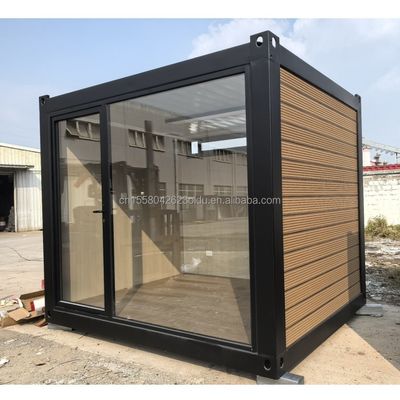 Main Structure Galvanized Steel Square Tubes 10ft 20ft Prefabricated Container Wooden House for Office Assembly House