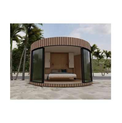 Wooden House with Steel Structure for Carports and Hotels EU Luxury Round Holiday Accommodation Option