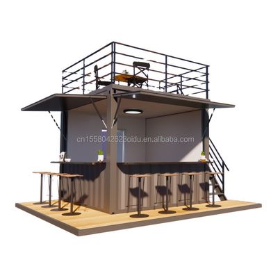 Modified Shipping Container 10ft EU Mini Pop-up Shop for Outdoor Fast-Food Restaurant Coffee Bar Convenience Store