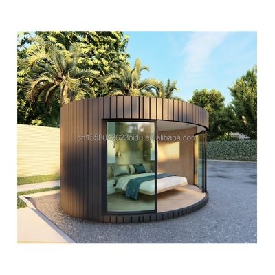 Wooden House with Steel Structure for Carports and Hotels EU Luxury Round Holiday Accommodation Option