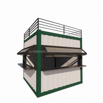Modified Shipping Container 10ft EU Mini Pop-up Shop for Outdoor Fast-Food Restaurant Coffee Bar Convenience Store
