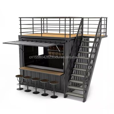 Wooden Outdoor Customized Coffee Booth Mall Kiosk 10ft Container Shop for Modern Hotel