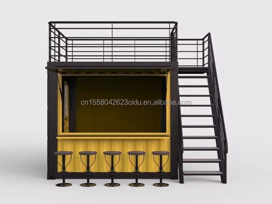 Wooden Outdoor Customized Coffee Booth Mall Kiosk 10ft Container Shop for Modern Hotel
