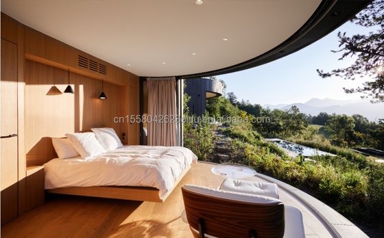 Hotel Container Houses for End Hotels Luxury Modern Wooden House Steel Structure Round House Senglin Holiday House