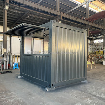 Prefab Shop Custom Pop Up Cafe Bar in 10ft and 20ft Container Coffee Shops with Galvanized Steel Square Tubes
