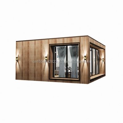 Sunshine House Container Prefabricated Wooden Glass House with Customized Color and 40 Foot Container House