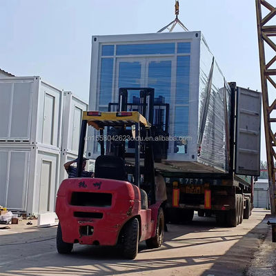 Residential or Office 20ft Expandable Container House with Two Bedrooms and Aluminum Alloy Windows in Modern Style