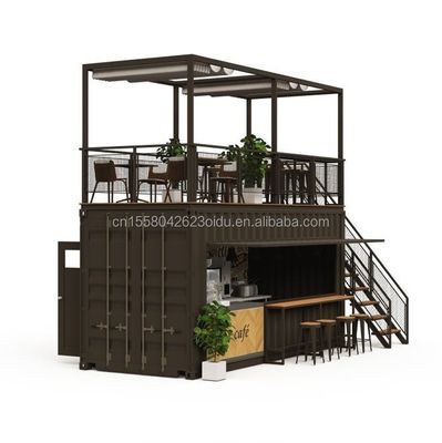 Steel Frame Galvanized Steel Bending 180g 20ft Foldable Luxury Prefabricated Portable Coffee Shop Container for Products