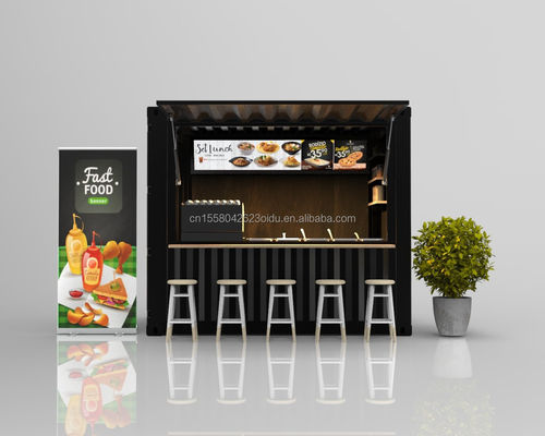 10ft Portable Juice Bar Shop Kiosk Booths Container Room Designed with Moisture-Proof Sandwich Panel