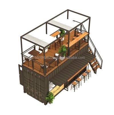 Steel Frame Galvanized Steel Bending 180g 20ft Foldable Luxury Prefabricated Portable Coffee Shop Container for Products