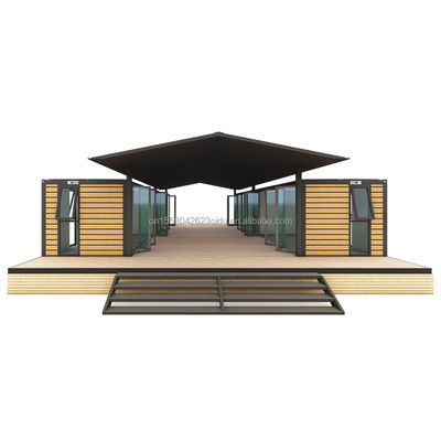 40ft Large Container House for Hotels and Countryside Resident Log Prefabricated Steel Workshop/Classroom Sandwich Panel