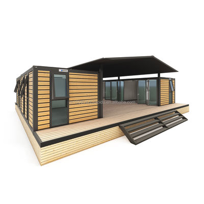 40ft Large Container House for Hotels and Countryside Resident Log Prefabricated Steel Workshop/Classroom Sandwich Panel