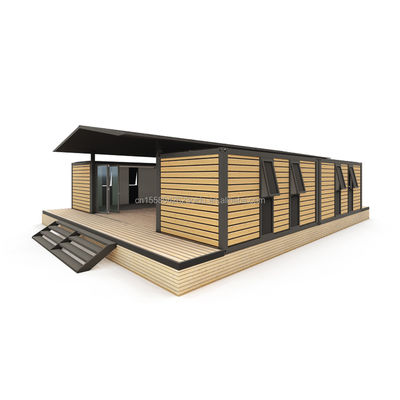 40ft Large Container House for Hotels and Countryside Resident Log Prefabricated Steel Workshop/Classroom Sandwich Panel