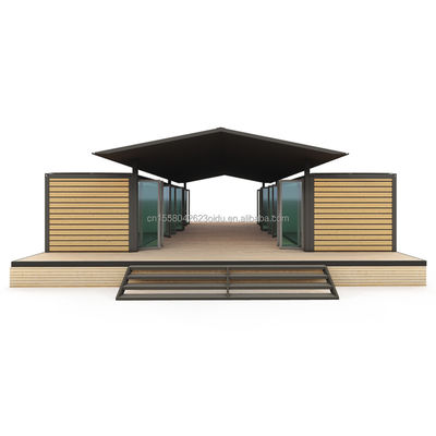 40ft Large Container House for Hotels and Countryside Resident Log Prefabricated Steel Workshop/Classroom Sandwich Panel