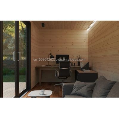 Customized Tiny Wooden Metal Warehouse Modern Expandable Container Prefabricated House for Outdoor Steel Sandwich Panel