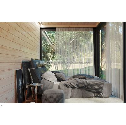 Wooden Foundation Tiny House on Steel Structure Container House Portable Prefab Modern Design for Hotel