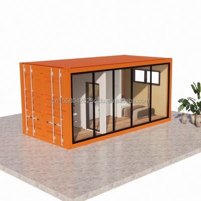 Outdoor Steel and Sandwich Panel Flat Pack Container House with Bathroom Made of 20ft/40ft