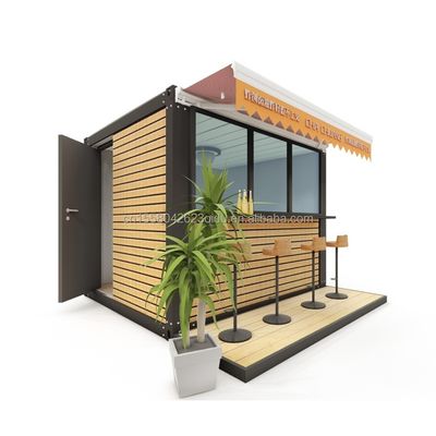 Mobile Steel Structure Wooden Shop Fast Selling Booth Direct Home Bar Coffee Shop