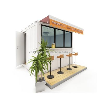 Mobile Steel Structure Wooden Shop Fast Selling Booth Direct Home Bar Coffee Shop