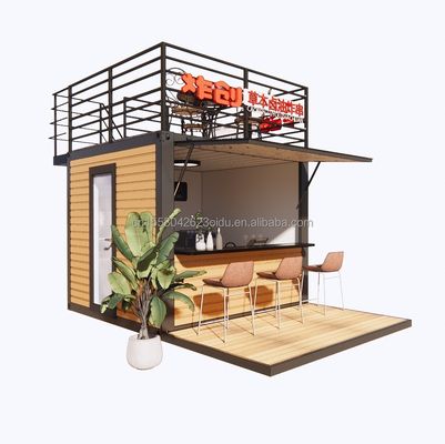 10FT Modern Design Steel Structure Container Store/Shop Houses and Prefabricated Modular Houses 3D Model/CAD Drawings