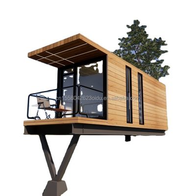 20 FT Modern Design Prefabricated Hanging House Steel Sandwich Panel Container for Outdoor Living For Holiday or Family