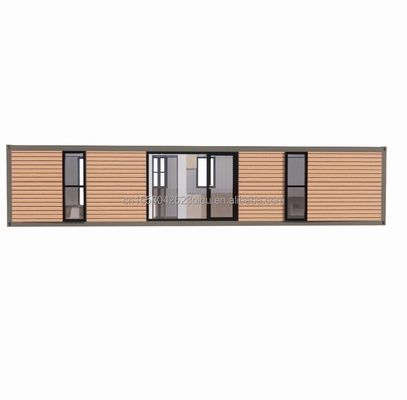Modern Simple Shop Customized 20f 40ft Prefabricated Expandable Wooden Container House with 2 Large Bedroom in Simple Style