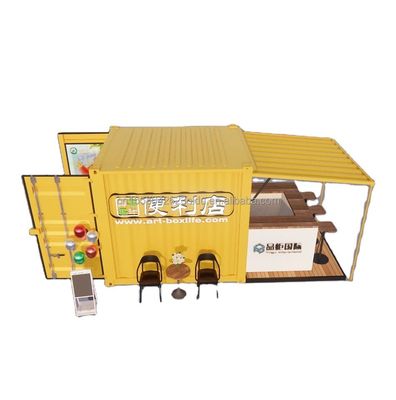 Portable Pop Up Mobile Mini 10ft Container Home Bar Prefabricated Restaurant Shop Street Food Kiosk
