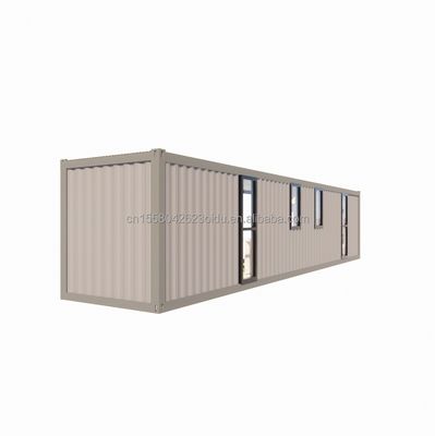 Modern Simple Shop Customized 20f 40ft Prefabricated Expandable Wooden Container House with 2 Large Bedroom in Simple Style