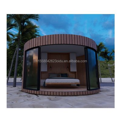 50/75/100mm Wave Sandwich Panel Wall EU Prefabricated Container House for Couples' Residential or Hotel