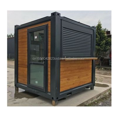 Sandwich Panel Door Container Houses 40ft Two Bedroom for Glass Door Living Accommodation