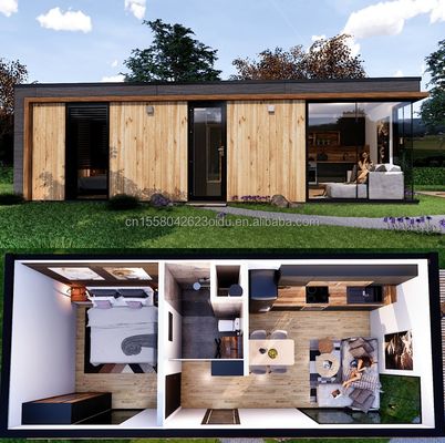 Steel Frame Galvanized Steel Bending 180g Modern Design Prefabricated Container House for Outdoor Residential Space
