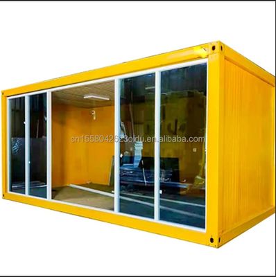 20ft 40ft Light Steel Container House Modern Design Prefab Camping Homes with Galvanized Steel Bending 180g and Steel Frame