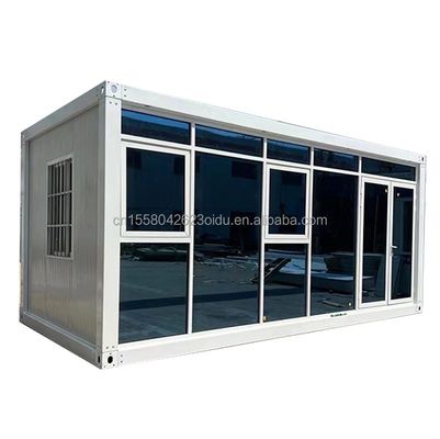 20ft 40ft Light Steel Container House Modern Design Prefab Camping Homes with Galvanized Steel Bending 180g and Steel Frame