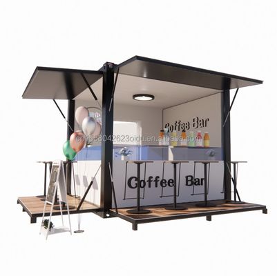 Fast and Convenient Stall Customized Color Retail Store in a 10ft Pop-Up Coffee Shop with Wall 50/75/100mm Wave Sandwich Panel