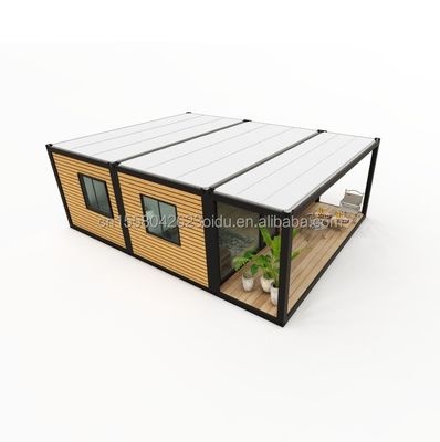 Plant Container House Movable Prefabricated House with 50/75/100mm Wave Sandwich Panel